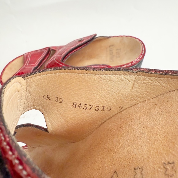 Finn Comfort Jamaica Fire Red Comfort Slip On Shoes Size 39 - Picture 6 of 6
